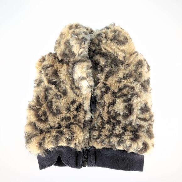 Unbranded Faux Fur Fuzzy Cheetah Vest / Sleeveless Winter Coat for 18" Dolls GUC - Picture 5 of 11